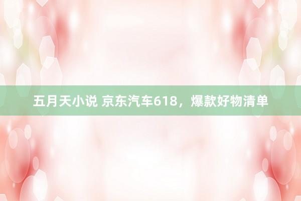 五月天小说 京东汽车618，爆款好物清单