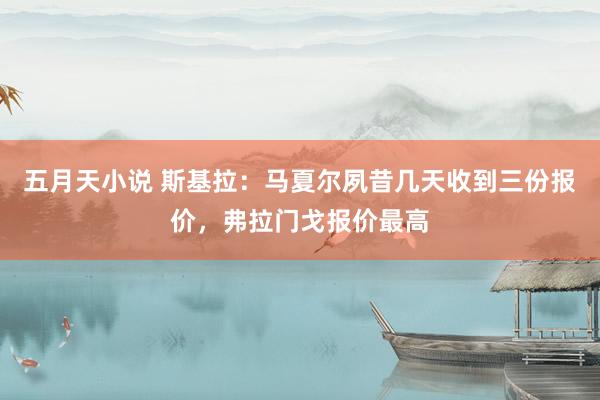 五月天小说 斯基拉：马夏尔夙昔几天收到三份报价，弗拉门戈报价最高