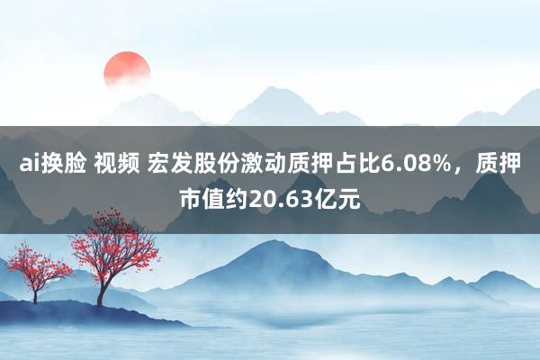 ai换脸 视频 宏发股份激动质押占比6.08%，质押市值约20.63亿元