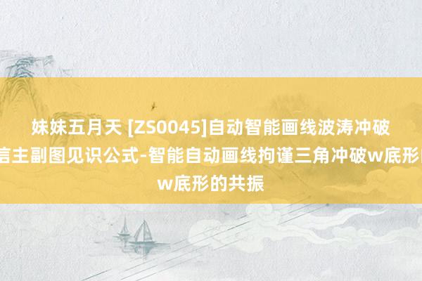 妹妹五月天 [ZS0045]自动智能画线波涛冲破-分解信主副图见识公式-智能自动画线拘谨三角冲破w底形的共振