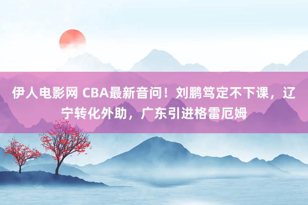 伊人电影网 CBA最新音问！刘鹏笃定不下课，辽宁转化外助，广东引进格雷厄姆