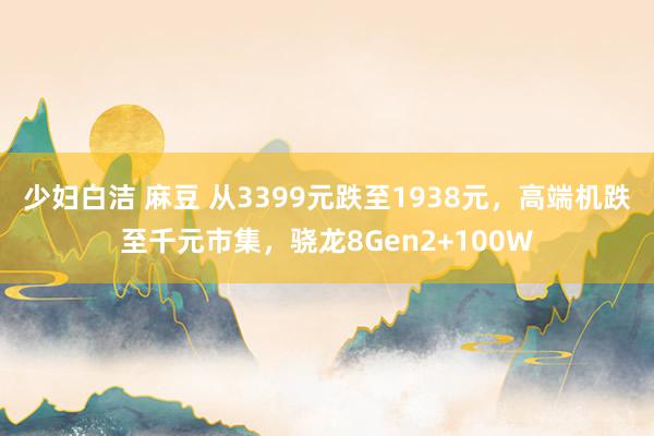 少妇白洁 麻豆 从3399元跌至1938元，高端机跌至千元市集，骁龙8Gen2+100W