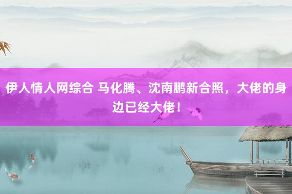 伊人情人网综合 马化腾、沈南鹏新合照，大佬的身边已经大佬！