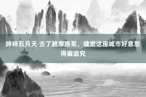 婷婷五月天 去了趟摩洛哥，嗅觉这座城市好意思得偏追究