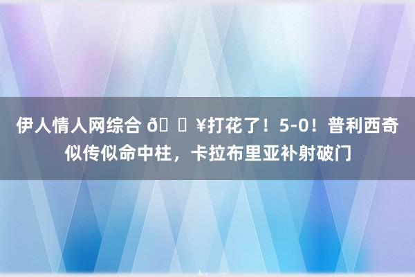 伊人情人网综合 🔥打花了！5-0！普利西奇似传似命中柱，卡拉布里亚补射破门