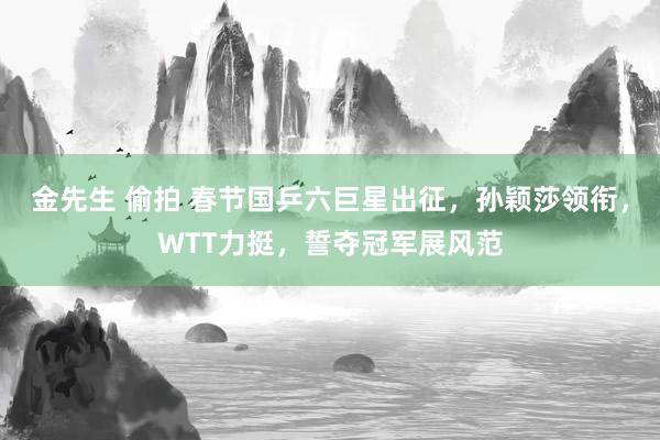 金先生 偷拍 春节国乒六巨星出征，孙颖莎领衔，WTT力挺，誓夺冠军展风范
