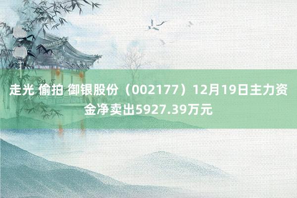 走光 偷拍 御银股份（002177）12月19日主力资金净卖出5927.39万元