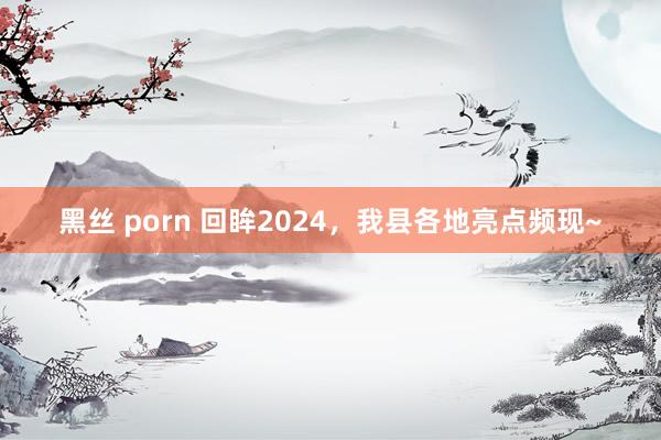 黑丝 porn 回眸2024，我县各地亮点频现~