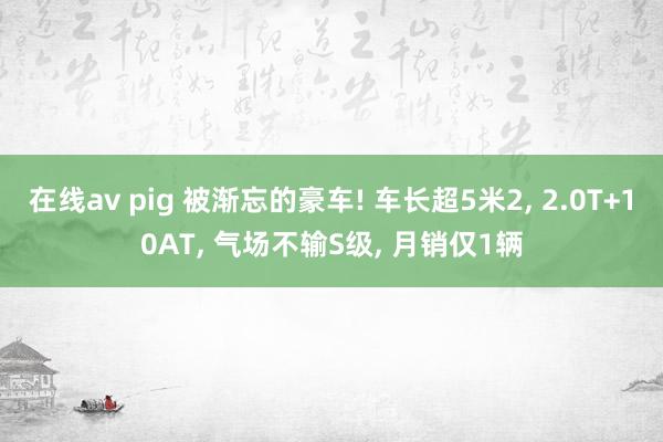 在线av pig 被渐忘的豪车! 车长超5米2， 2.0T+10AT， 气场不输S级， 月销仅1辆