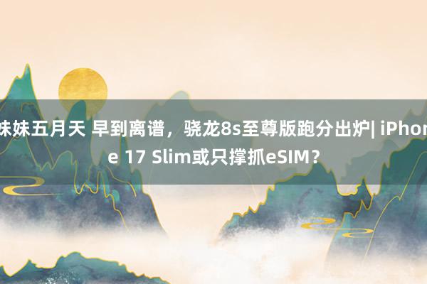 妹妹五月天 早到离谱，骁龙8s至尊版跑分出炉| iPhone 17 Slim或只撑抓eSIM？