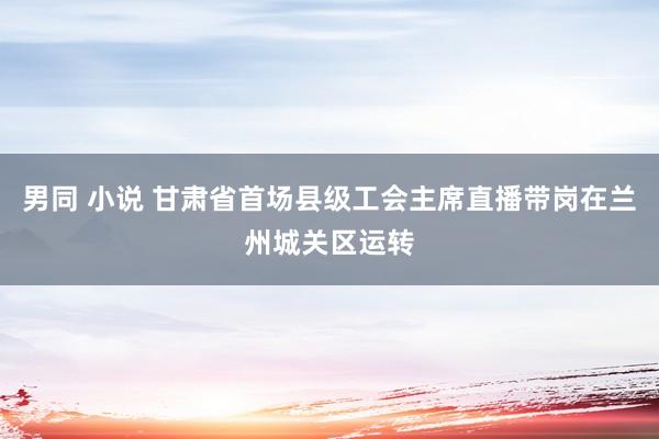 男同 小说 甘肃省首场县级工会主席直播带岗在兰州城关区运转