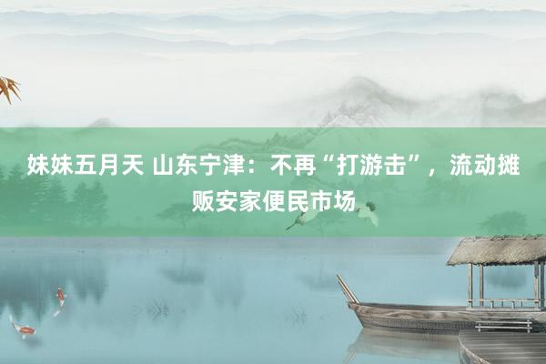 妹妹五月天 山东宁津：不再“打游击”，流动摊贩安家便民市场