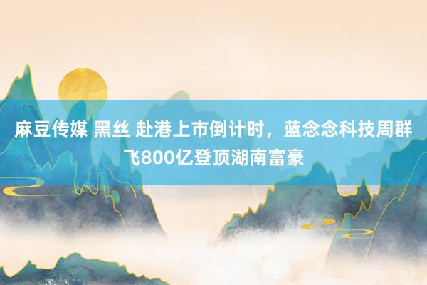 麻豆传媒 黑丝 赴港上市倒计时，蓝念念科技周群飞800亿登顶湖南富豪